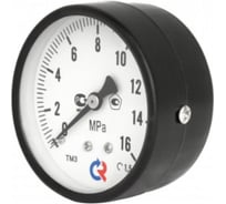 Манометр Valtec TM310T Dy 63 с задн. подкл., 1/4, 0-16 бар (кл. точн. 2,5) TM-310T.0216