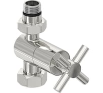 Вентиль прямой Сунержа (крест) G 1/2 НР х G 3/4 НГ Сатин 071-1409-1234