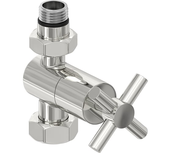 Вентиль прямой Сунержа (крест) G 1/2 НР х G 3/4 НГ Сатин 071-1409-1234 1