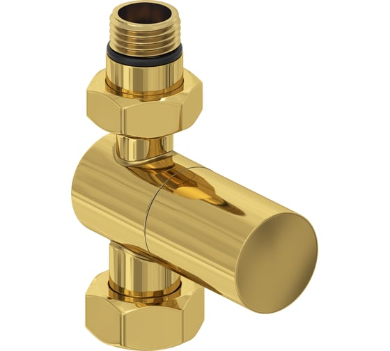 Вентиль прямой Сунержа (цилиндр) G 1/2 НР х G 3/4 НГ Золото 03-1401-1234 1
