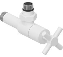 Вентиль угловой Сунержа (крест) G 1/2 НР х G 1/2 НР Матовый белый 30-1408-1212