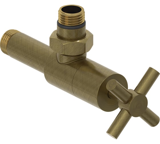 Вентиль угловой Сунержа (крест) G 1/2 НР х G 1/2 НР Состаренная бронза 05-1408-1212 1