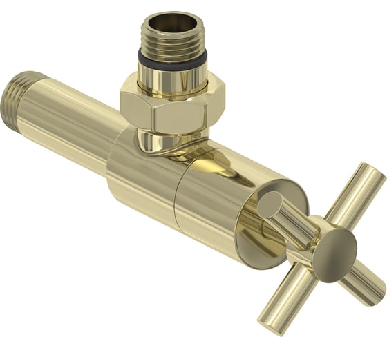 Вентиль угловой Сунержа (крест) G 1/2 НР х G 1/2 НР Шампань 020-1408-1212 1