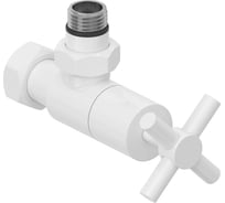 Вентиль угловой Сунержа (крест) G 1/2 НР х G 3/4 НГ Белый 12-1408-1234