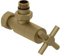 Вентиль угловой Сунержа (крест) G 1/2 НР х G 3/4 НГ Матовое золото 032-1408-1234