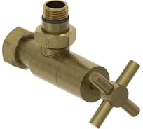 Вентиль угловой Сунержа (крест) G 1/2 НР х G 3/4 НГ Состаренная бронза 05-1408-1234