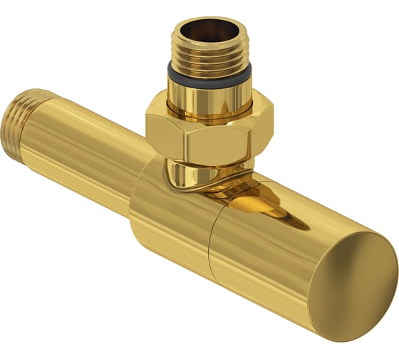 Вентиль угловой Сунержа (цилиндр) G 1/2 НР х G 1/2 НР Золото 03-1400-1212 1
