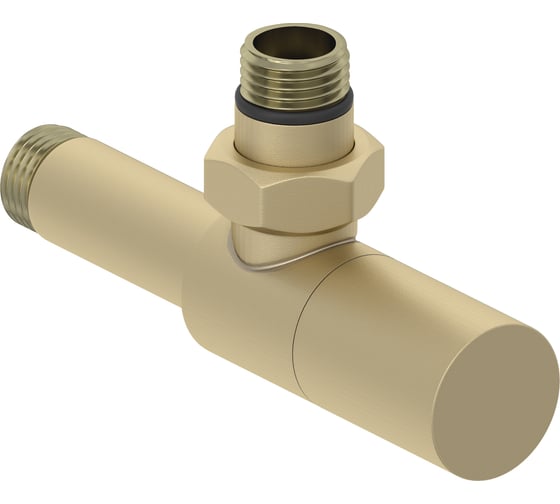 Вентиль угловой Сунержа (цилиндр) G 1/2 НР х G 1/2 НР Матовая шампань 022-1400-1212 1