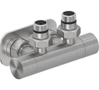 Вентиль 2х1/2 угловой скрытый-скрытый EU50 Сунержа Сатин 071-1416-1234