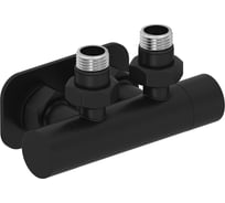 Вентиль 2х1/2 угловой скрытый-скрытый EU50 Сунержа Матовый чёрный 31-1416-1234