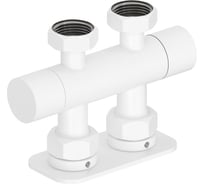 Вентиль 2х3/4 прямой скрытый-скрытый EU50 Сунержа Матовый белый 30-1419-3434