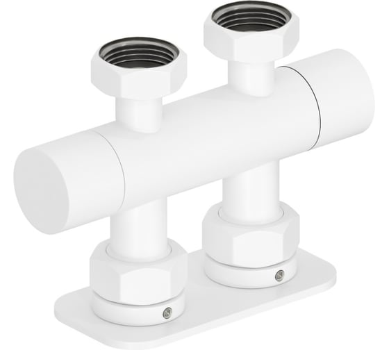 Вентиль 2х3/4 прямой скрытый-скрытый EU50 Сунержа Матовый белый 30-1419-3434 1