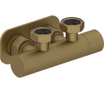 Вентиль 2х3/4 угловой скрытый-скрытый EU50 Сунержа Матовое ЗОЛОТО 032-1418-3434