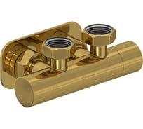 Вентиль 2х3/4 угловой скрытый-скрытый EU50 Сунержа Золото 03-1418-3434