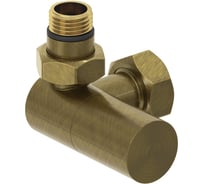 Вентиль 3D левый (цилиндр) Сунержа G 1/2 НР х G 3/4 НГ Состаренная бронза 05-1402-1234