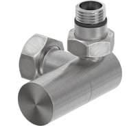 Вентиль 3D правый (цилиндр) Сунержа G 1/2 НР х G 3/4 НГ Сатин 071-1403-1234