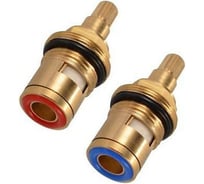 Кран-букса 20 шлицов ViEir универсальная, для смесителей кухни и ванны, латунный механизм, VRKP20-2