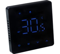 Комнатный WIFI-хронотермостат для электрического теплого пола Valtec (черный) VT.AC608.B.0