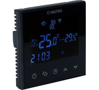 Комнатный WIFI-хронотермостат Valtec (черный) VT.AC712.B.0