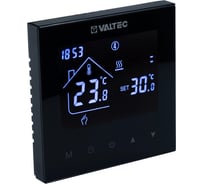 Хронотермостат электронный комнатный Valtec двухконтурный, черный VT.AC634.B.0