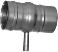 Труба горизонтальная для отвода конденсата (250 ; 130 мм; 0.6 мм) с муфтой и заглушкой 1/2" Jeremias EW-FU-111A