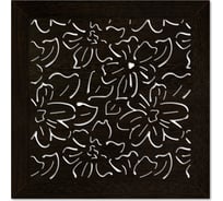 Экран для радиатора Стильный Дом Цветы 60x60 см, венге v547268 20655202