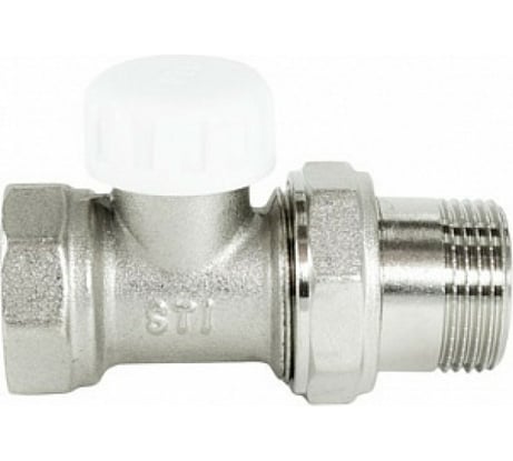 Клапан запорный прямой STI Ду15 Ру10 латунный резьбовой D220-00119