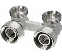 Угловой узел с шаровыми кранами Comisa конусный, двухтрубный 3/4 8821025