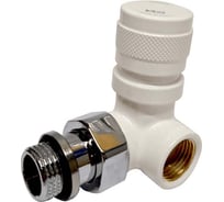 Вентиль на подачу вертикальный SR Rubinetterie Tondera 1/2, ручной регулировки, правый, Белый 0616-1500VC0A