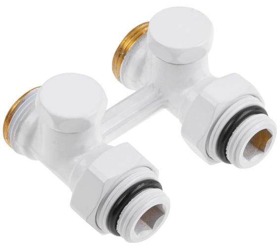 Клапан прямой вентильный AV Engineering 3/4 наружная резьба для радиатора (мультифлекс), белый, индивидуальная упаковка AVE289004W ЦЗ-1154270425 1