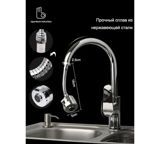 Насадка на кухонный смеситель Удачная покупка RYP201-L