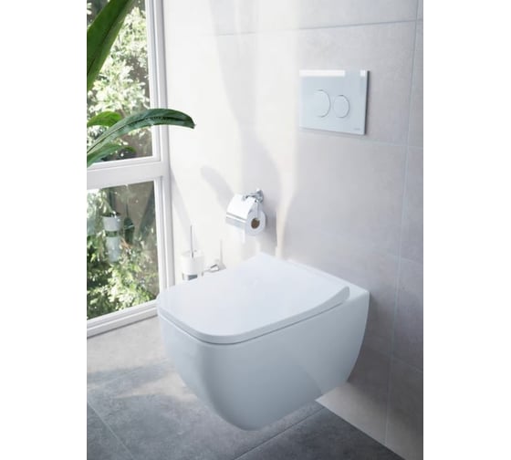 Тонкое сиденье Vitra Integra Square с микролифтом 191-003-009