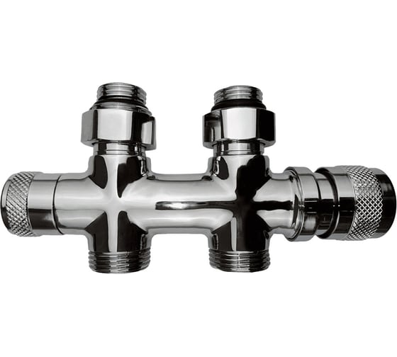 PRIMOCLIMA Узел нижнего подключения Primoclima Armature Lunar термостатический, прямой 1/2х3/4Е, Хром PCART889AC 1