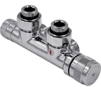 PRIMOCLIMA Узел нижнего подключения Primoclima Armature Lunar термостатический, угловой, правый 1/2х3/4Е, Хром PCART890AC