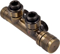 PRIMOCLIMA Узел нижнего подключения Primoclima Armature Lunar термостатический, угловой, правый 1/2х3/4Е, Бронз PCART890ABR