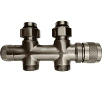 PRIMOCLIMA Узел нижнего подключения Primoclima Armature Lunar термостатический, прямой 1/2х3/4Е, Никель PCART889AN