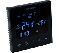 Комнатный двухконтурный WIFI-хронотермостат Valtec (черный) VT.AC713.B.0