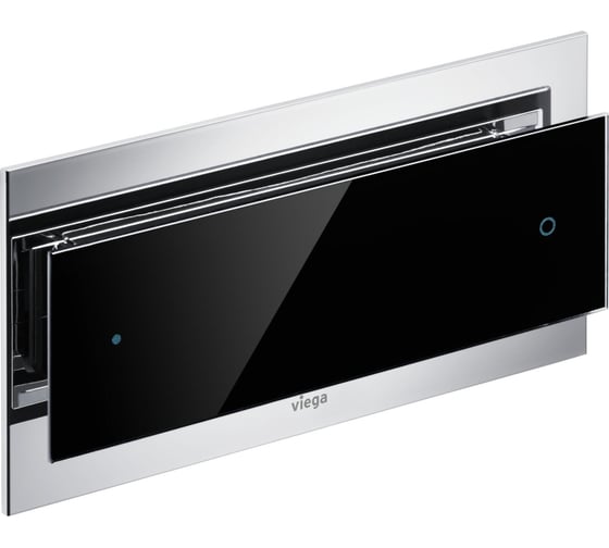 Инсталляционная кнопка Viega стекло парсоль/черный мод.Visign for More 102 / 8353.1 597047