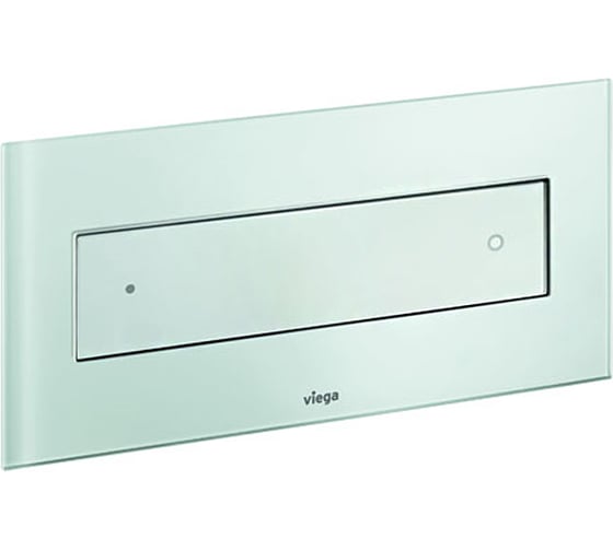 Инсталляционная кнопка Viega мод.Visign for Style12 стекло прозрачная зеленая мята (возм.устан.заподлицо плитки)  645175