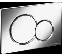 Кнопка смыва Ceramicanova Balance, клавиши Sphere, цвет матовый хром CN12-003M