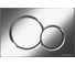 Кнопка смыва Ceramicanova Balance, клавиши Sphere, цвет матовый хром CN12-003M 2
