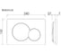 Кнопка смыва Ceramicanova Balance, клавиши Sphere, цвет матовый хром CN12-003M 3