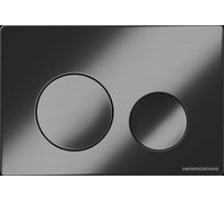 Кнопка смыва Ceramicanova Balance, клавиши Circle, цвет вороненая сталь CN12-001GG