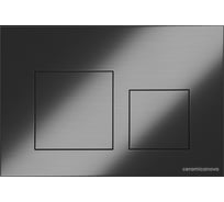 Кнопка смыва Ceramicanova Balance, клавиши Square, цвет вороненая сталь CN12-002GG