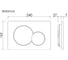 Кнопка смыва Ceramicanova Balance, клавиши Sphere, цвет черный матовый CN12-003MB 2