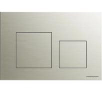 Кнопка смыва Ceramicanova Balance, клавиши Square, цвет брашированный никель CN12-002BN