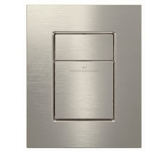 Кнопка смыва для инсталляции пневматическая Wonzon Woghand, брашированный никель WW-IB256-BN