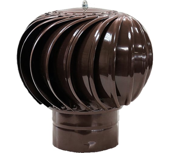 Дефлектор ротационный ROTADO D250, окрашенный коричневый RAL 8017 TSTR-250