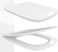 Сиденье для унитаза универсальное Teymi Helmi Gap Slim, с микролифтом, быстросъёмное, дюропласт, ультратонкое S49903 ЦБ-00302456