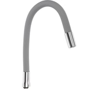 Излив смесителя для кухни гибкий силиконовый СоюзКран 1 режим, 50см, серый 565-164